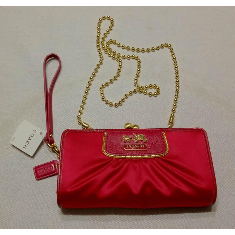 Coach Pink Satin Clutch Purse F42033 - Coach bag - 064314308580 | Fash  Brands