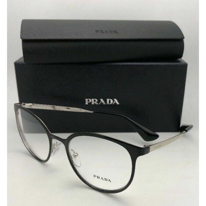 Prada Eyeglasses Vpr 53T 1AB-1O1 52-19 135 Shiny Black Gold Frame w ...