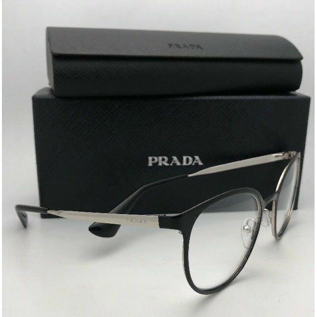 Prada Eyeglasses Vpr 53T 1AB-1O1 52-19 135 Shiny Black Gold Frame w ...