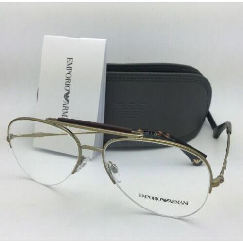 Emporio Armani Rx-able Eyeglasses EA 1020 3002 55-15 Gold Tortoise Aviator