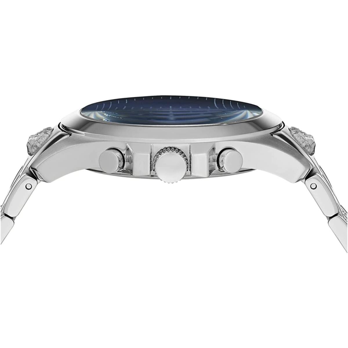 Versus Versace Mens Blue 44 mm Chrono Lion Watch VSPBH6821