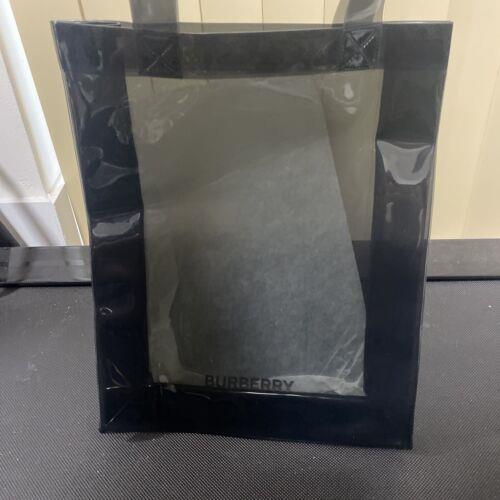 Burberry limited edition black clear tote bag