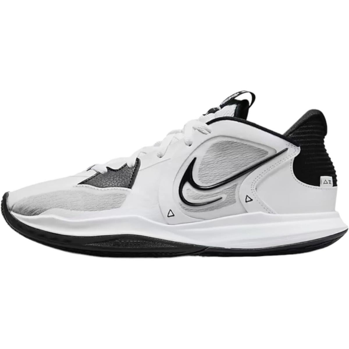 Nike Kyrie 5 Low TB DO9617-100 White Black Basketball Shoes Men`s Size 3.5