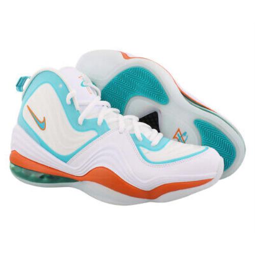 Nike Air Penny V Unisex Shoes Size 8.5 Color: White/oracle Aqua/oracle Aqua