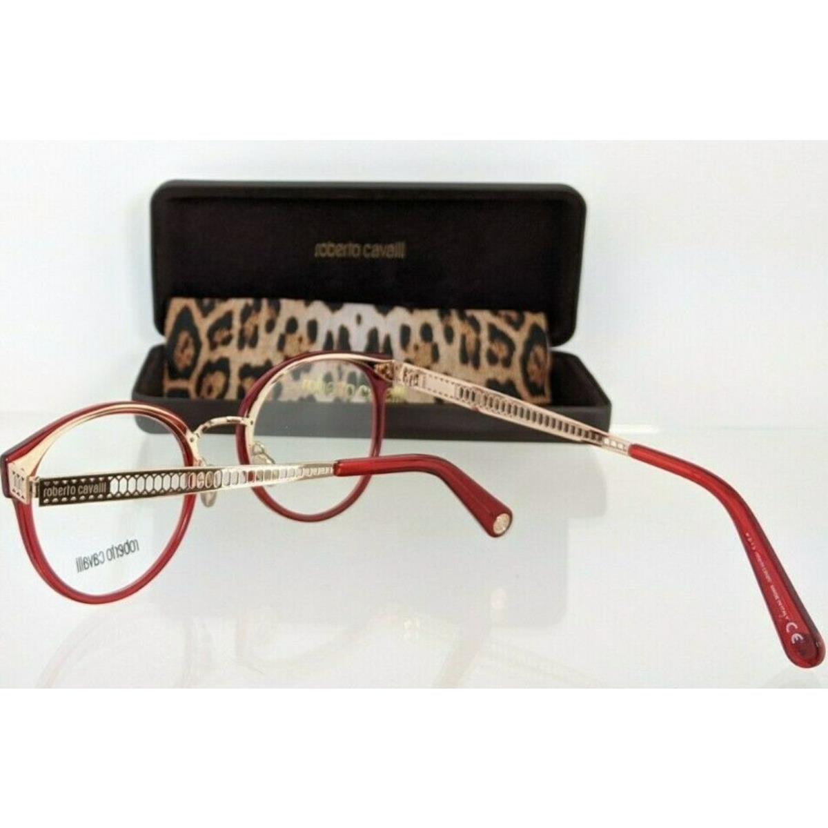 Roberto Cavalli Eyeglasses RC 5099 066 51-21 Red Gold Round Cateye Frames