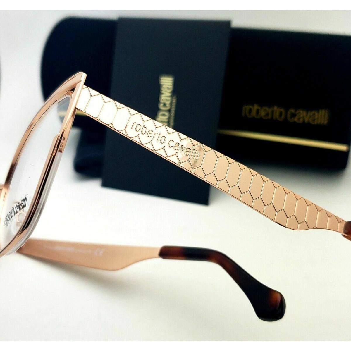 Roberto Cavalli Cat Eye Eyeglasses Orbetello 5081 033 51-17 Gold Frames