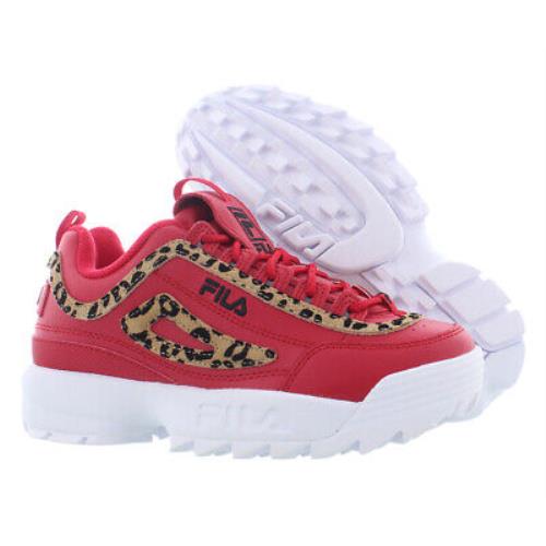 Fila Disruptor Ii Leopard Womens Shoes Size 7.5 Color: Red/brown