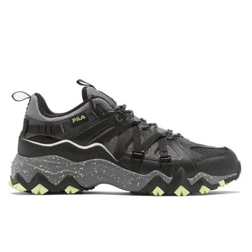 Fila Men s Excursion Fashion Sneakers Black Gray Volt Green Size US 11