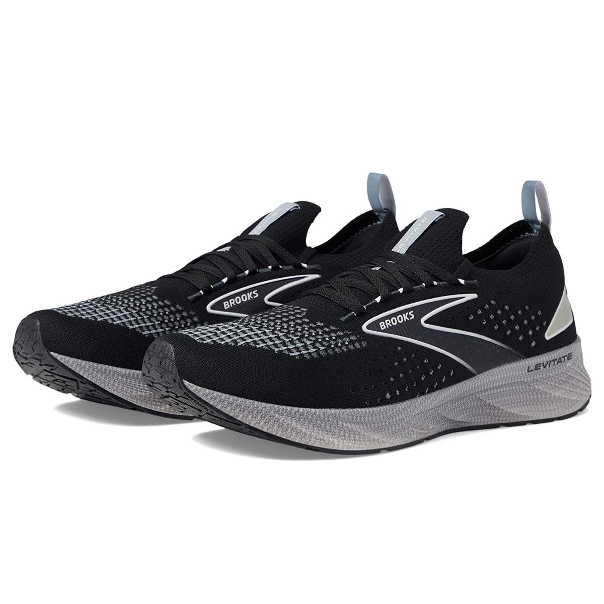 Man`s Sneakers Athletic Shoes Brooks Levitate Stealthfit 6 Black/Grey/Oyster