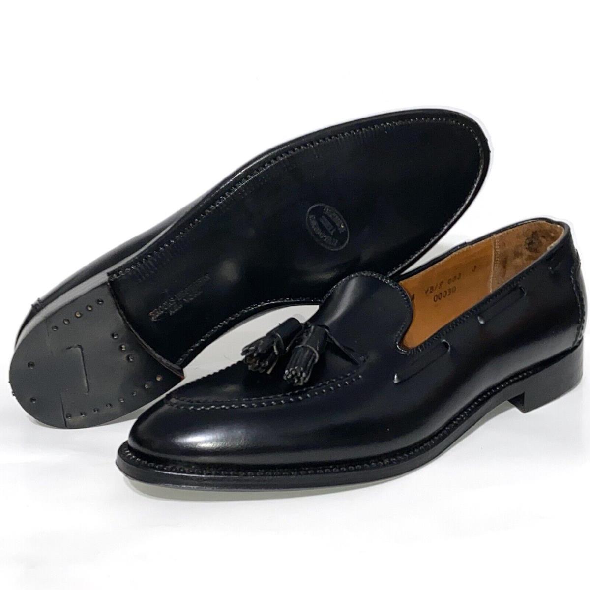 Brooks Brothers Alden Leather Tassel Loafers Cordovan Dress Shoes Black Men 13