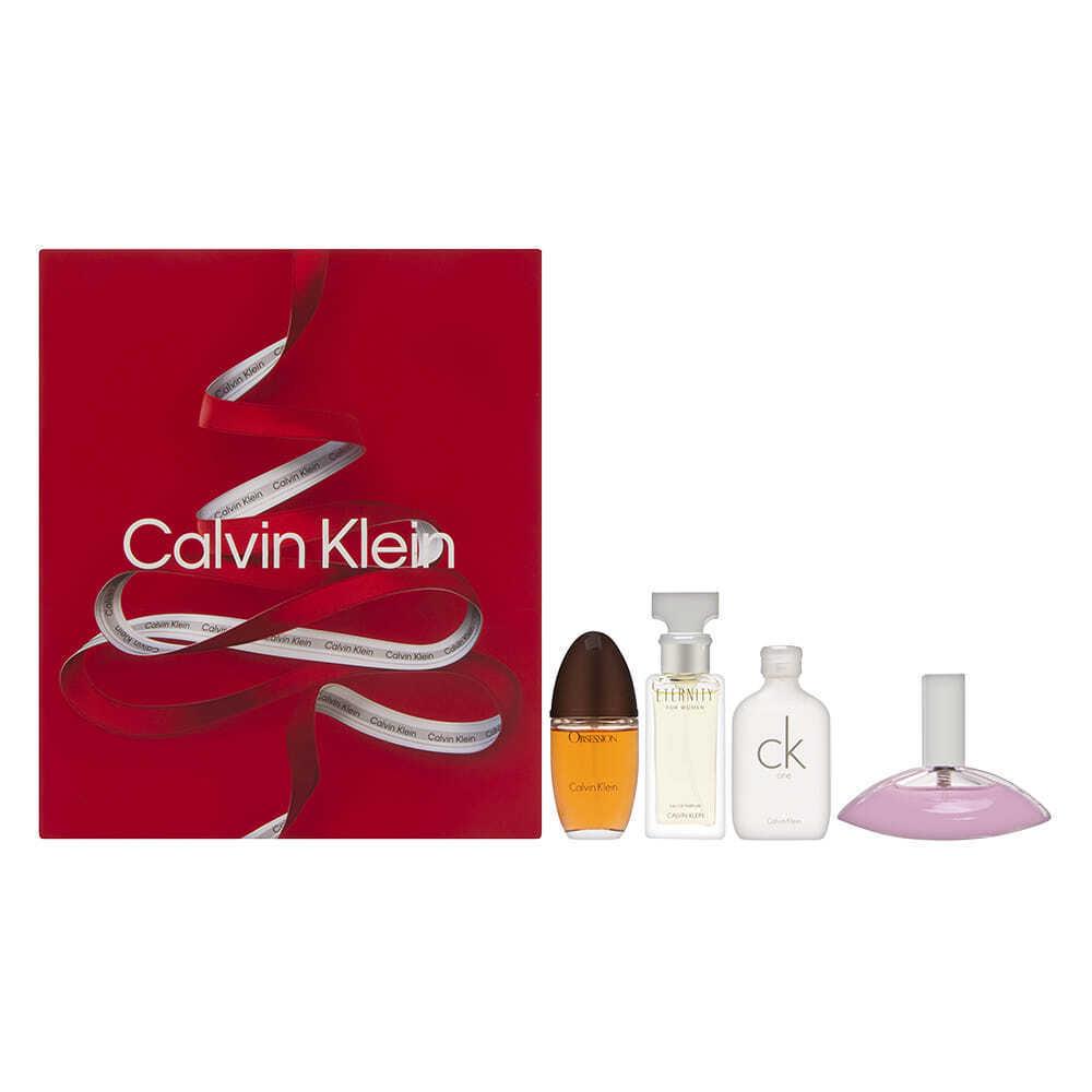 Calvin Klein 4 Piece Fragrance Miniature Collection For Women Set