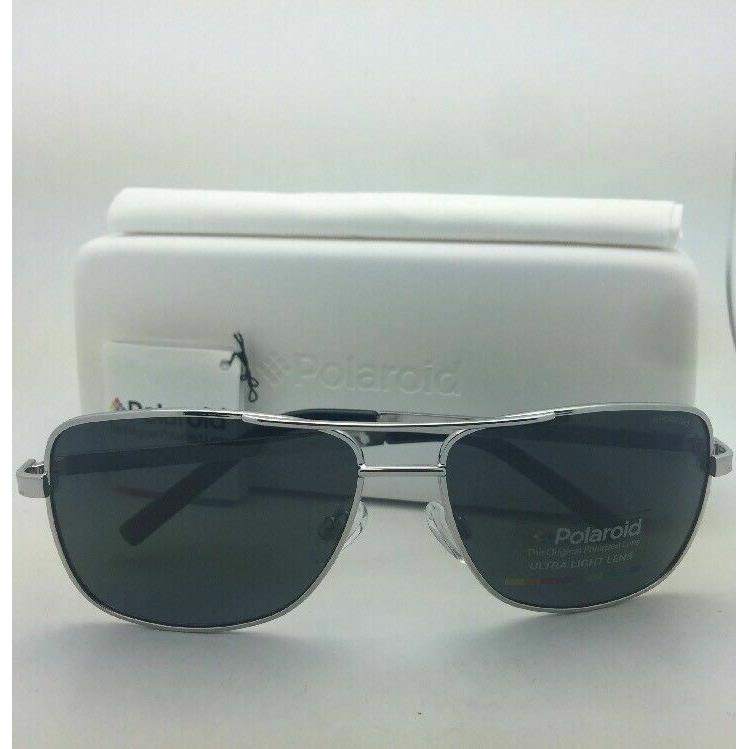 Polaroid Sunglasses Pld 2029/S 010 Y2 58-15 Palladium Silver Aviator W/grey Lens