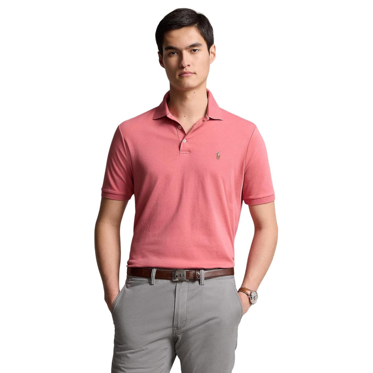 Man`s Shirts Tops Polo Ralph Lauren Classic Fit Soft Cotton Polo Shirt Adirondack Berry