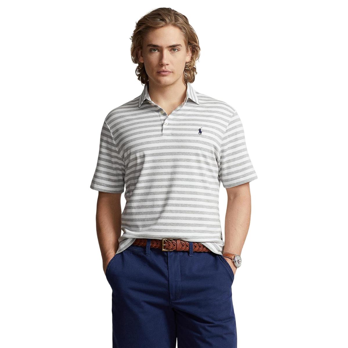 Man`s Shirts Tops Polo Ralph Lauren Classic Fit Soft Cotton Polo Shirt Grey
