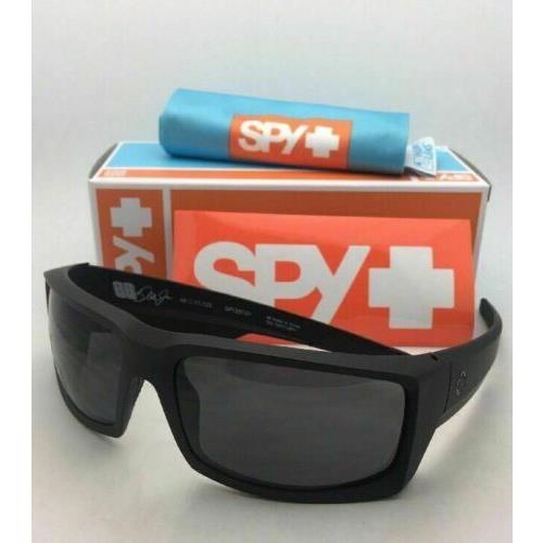 Spy Optic Sunglasses General Soft Matte Black Frames with Grey-green Lenses