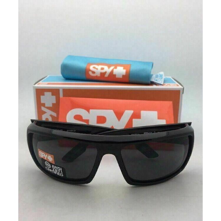 Spy Optic Sunglasses Bounty Black Frames w/ Ansi Z87.1 Grey Polarized Lenses