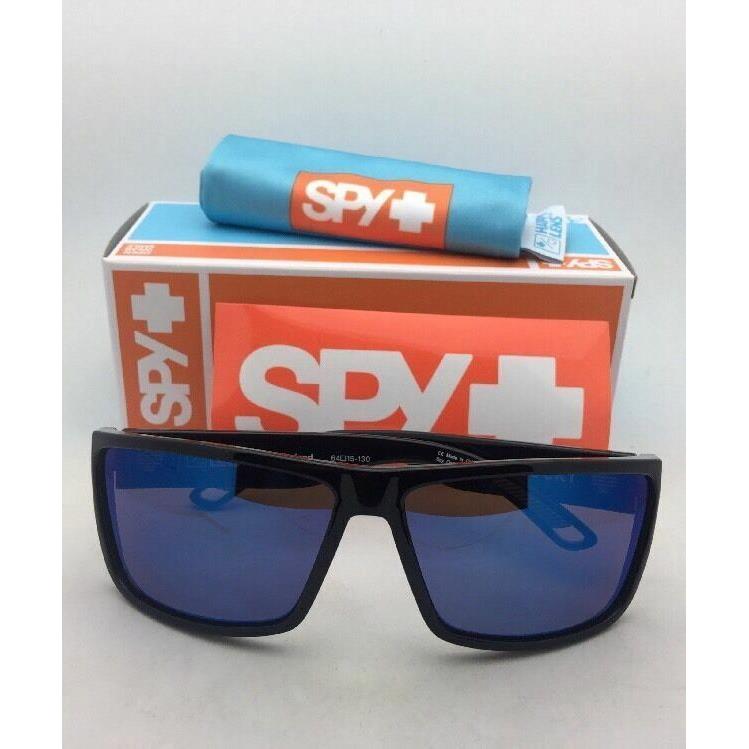 Polarized Spy Optic Sunglasses Rocky Shiny Black Frame W/bronze Lens+blue Mirror