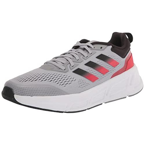 Adidas Men`s Questar Running Shoe - Choose Sz/col Halo Silver/Vivid Red/Black
