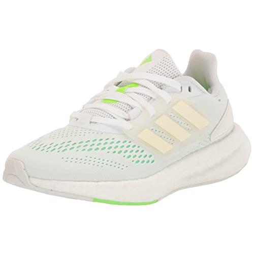 Adidas Men`s Pureboost 22 Running Shoe - Choose Sz/col Ftwr White/Cloud White/Beam Green