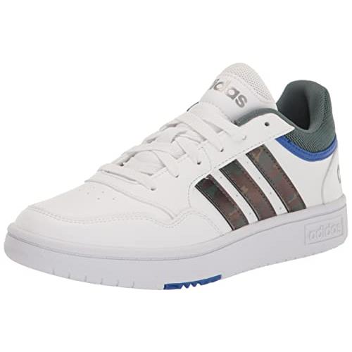Adidas Men`s Hoops 3.0 Basketball Shoe - Choose Sz/col White/Green Oxide/Team Royal Blue
