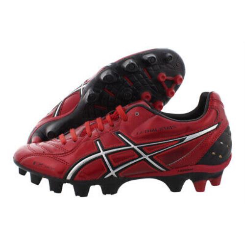 Asics Lethal Stats Sk Clt Soccer Men`s Shoe Size 6.5 Color: Red/black/silver
