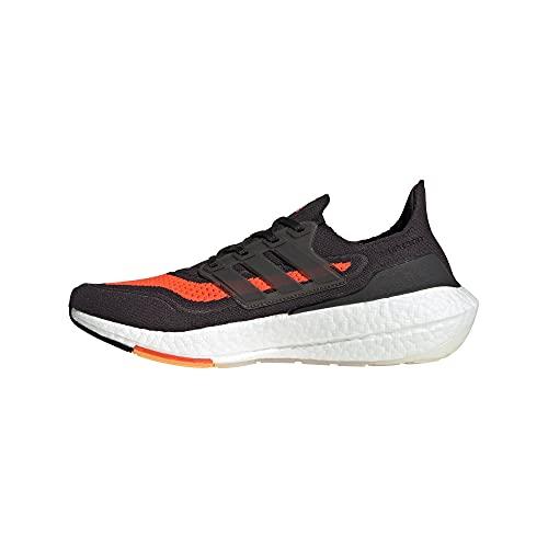 Adidas Men`s Ultraboost-21 Running Shoes - Choose Sz/col Carbon/Black/Solar Red
