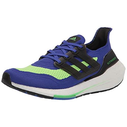 Adidas Men`s Ultraboost-21 Running Shoes - Choose Sz/col Sonic Ink/Black/Screaming Green
