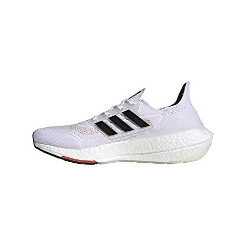 Adidas Men`s Ultraboost-21 Running Shoes - Choose Sz/col White/Black/Solar Red