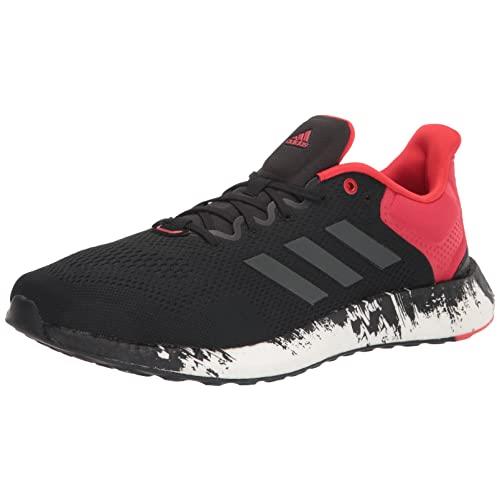 Adidas Men`s Pureboost 21 Running Shoe - Choose Sz/col Black/Grey/Vivid Red