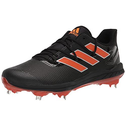 Adidas Men`s Adizero Afterburner 8 Baseball Shoe - Choose Sz/col Black/Team Orange/Silver Metallic