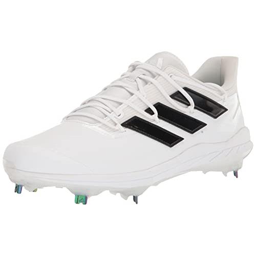 Adidas Men`s Adizero Afterburner 8 Baseball Shoe - Choose Sz/col White/Core Black/White