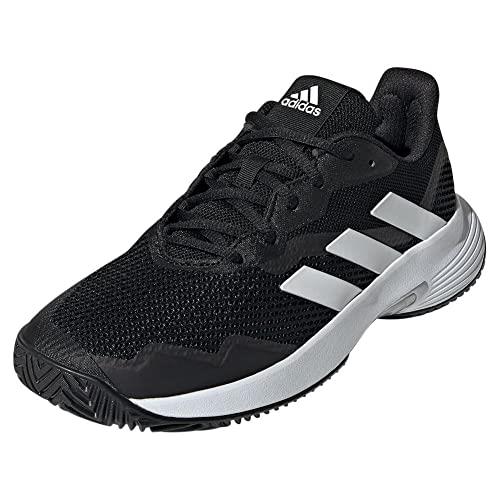 Adidas Women`s Courtjam Control Tennis Shoe Option 1 Core Black/White/Silver Metallic