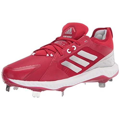 Adidas Men`s Fv9039 Baseball Shoe - Choose Sz/col Power Red/Silver/White