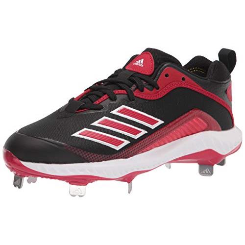 Adidas Men`s Fv9346 Baseball Shoe - Choose Sz/col Black/Power Red/White