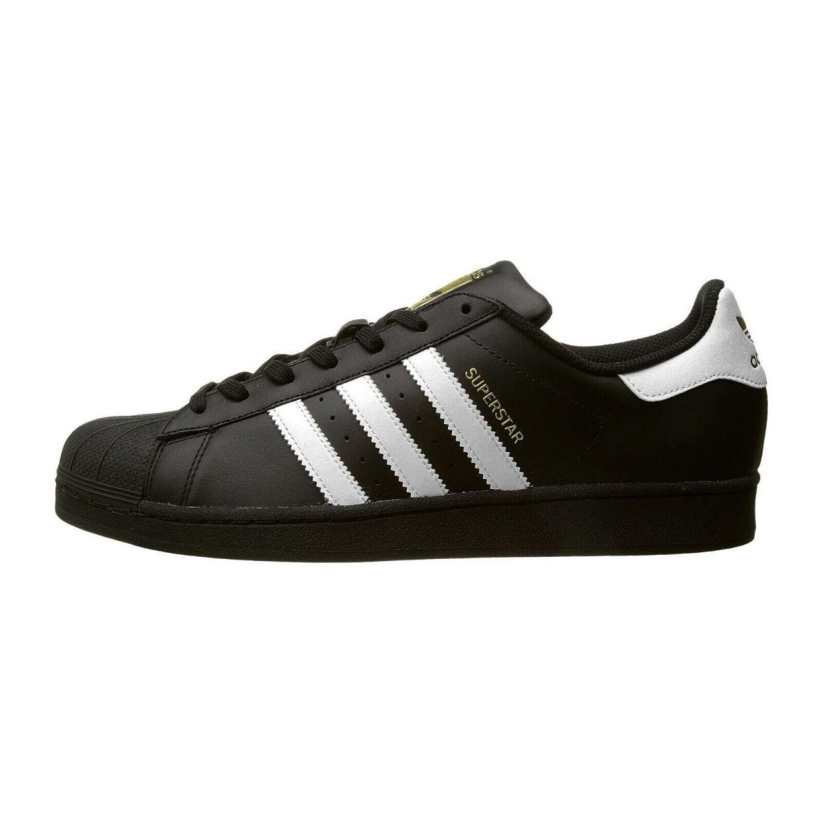 Adidas Superstar Foundation Black White Faux Leather Men Shoes Sneakers