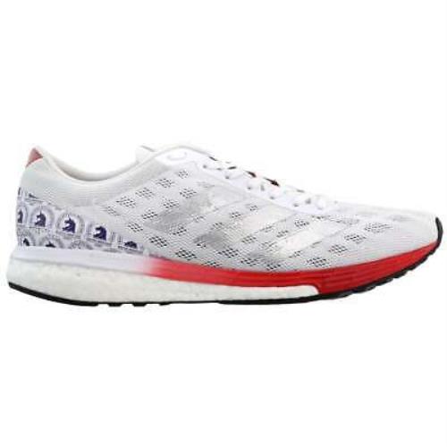 Adidas FY4641 Adizero Boston 9 Womens Running Sneakers Shoes - Silver White