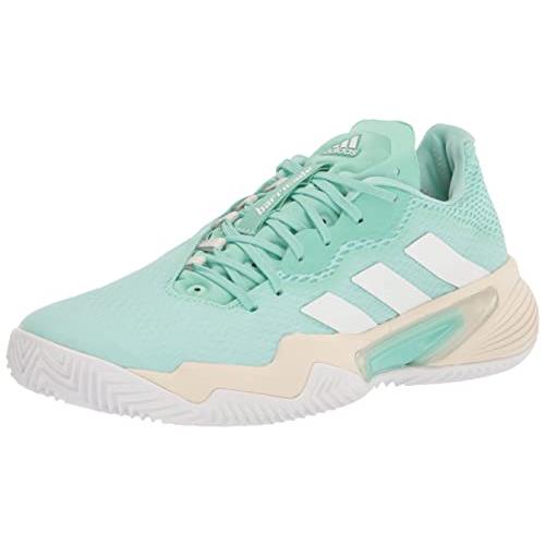 Adidas Men`s Barricade Tennis Shoe Easy Green/White/Chalk White (Clay)