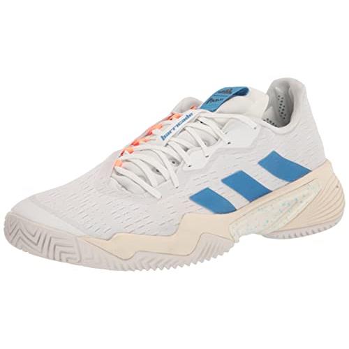 Adidas Men`s Barricade Tennis Shoe White/Pulse Blue/Mint Ton (Parley)