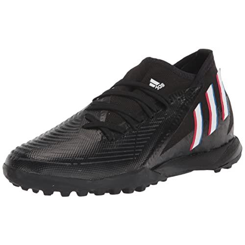 Adidas Unisex Edge.3 Turf Soccer Shoe Core Black/White/Vivid Red