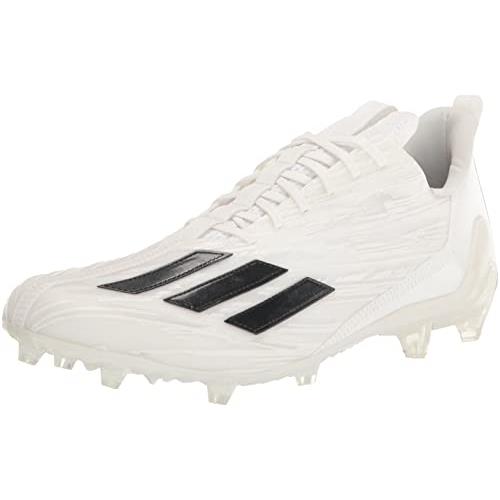 Adidas Men`s Adizero Football Cleats - Choose Sz/col White/Black/White