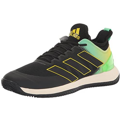 Adidas Men`s Adizero Ubersonic 4 Tennis Shoe - Choose Sz/col Black/Black/Beam Yellow (Clay)