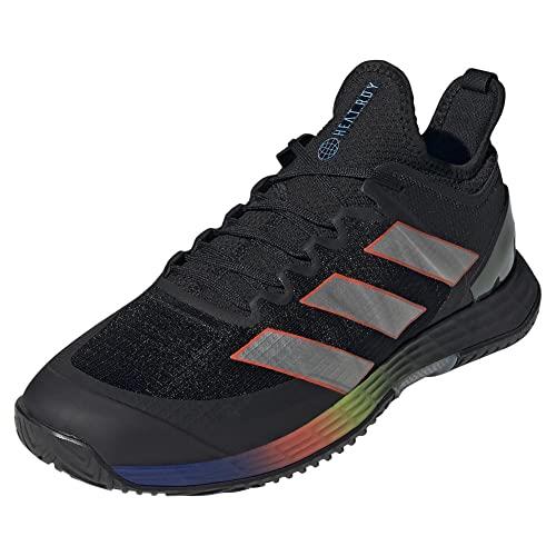 Adidas Men`s Adizero Ubersonic 4 Tennis Shoe Black/Silver Metallic/Solar Red