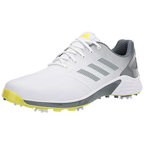 Adidas Men`s ZG21 Golf Shoe - Choose Sz/col White/Acid Yellow/Blue Oxide