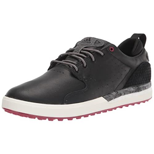 Adidas Men`s Flopshot Spikeless Golf Shoes - Choose Sz/col Core Black/Grey Six/Legacy Burgundy