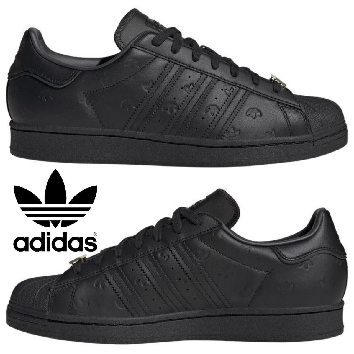Adidas Originals Superstar Men`s Sneakers Comfort Sport Casual Shoe Red Black - Black , Core Black/Core Black/Carbon Manufacturer