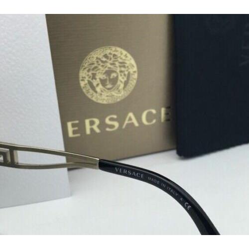 Versace sunglasses  - Pale Gold / Black Frame, Grey Lens 6