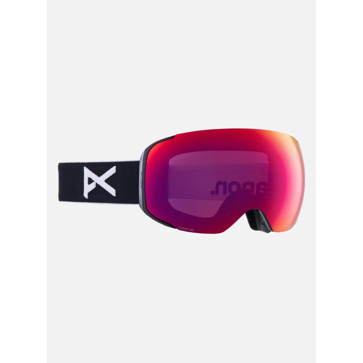 Anon M2 Snow Goggles + Spare Lens + Mfi Face Mask - 2023 Black W/perceive Red