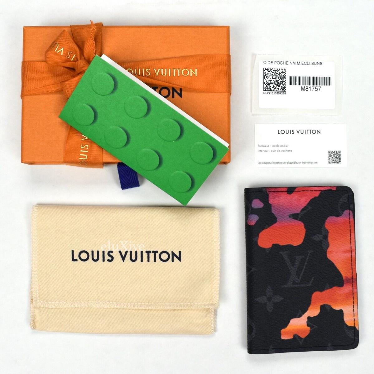 Louis Vuitton Eclipse Sunset Monogram Pocket Organizer Wallet 2022