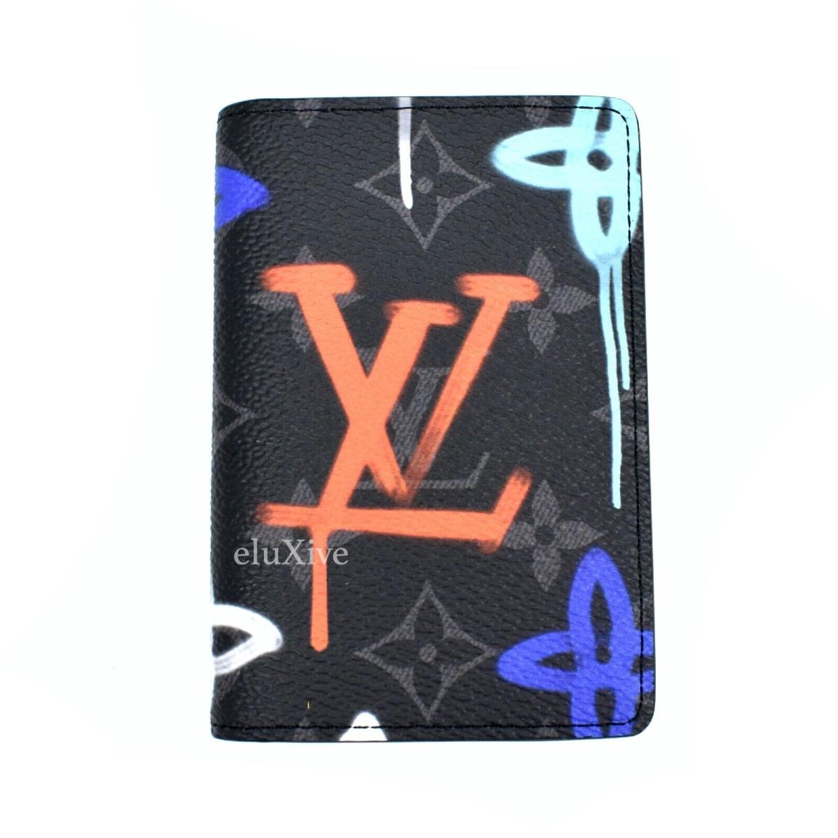 Louis Vuitton Eclipse Graffiti Monogram Pocket Organizer Wallet DS