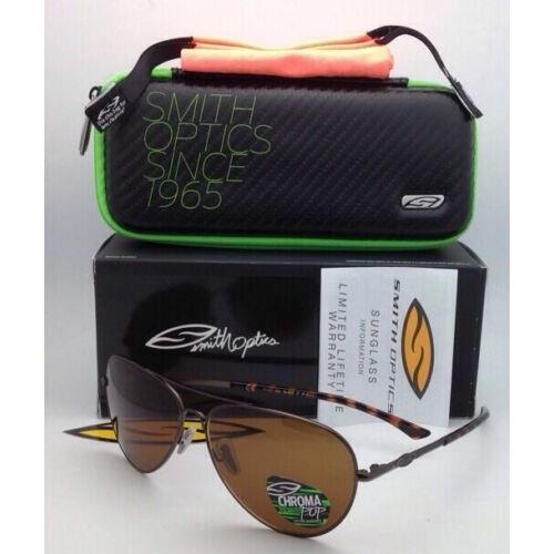 Polarized Smith Optics Sunglasses Audible Brown w/ Chromapop Brown Lenses